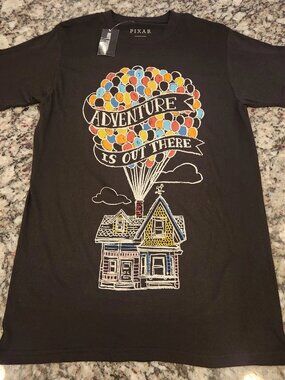 Adventure Is Out There - “UP” (Disney/ Pixar) - Black Disney Shirt - Ladies - M